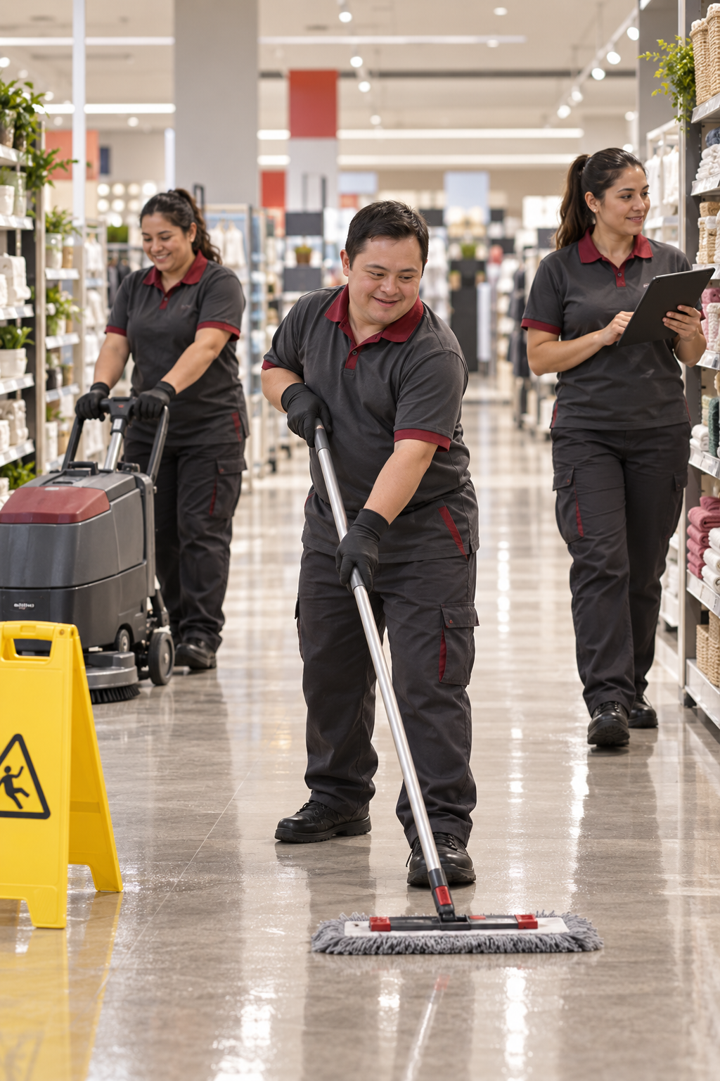 Trabajadora desempeñándose en una operación logística
